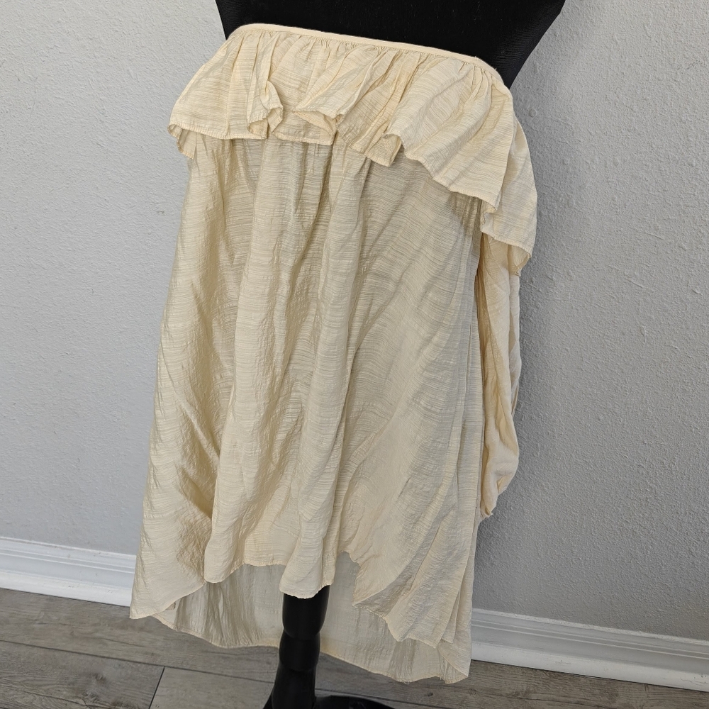 Honey Punch Cream Ruffle Blouse - Picture 2 of 4